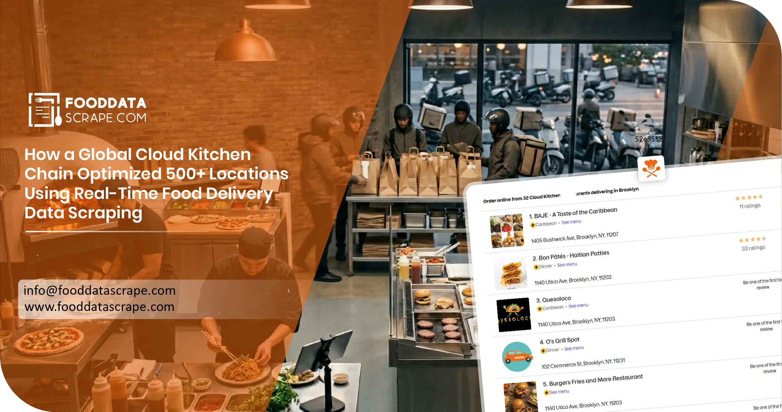 Real-Time Food Delivery Data Scraping For 500+ Cloud Kitchen Locations